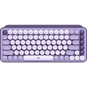 Logitech POP Keys Wireless Mechanical Keyboard with Customizable Emoji Keys - Wireless Connectivity - Bluetooth - 5.1 - 10