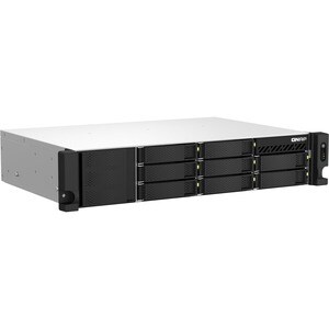 Système de stockage SAN/NAS QNAP TS-864EU-RP-8G - 8 x Total de compartiments - 4 Go Flash Memory Capacity - Intel Celeron 