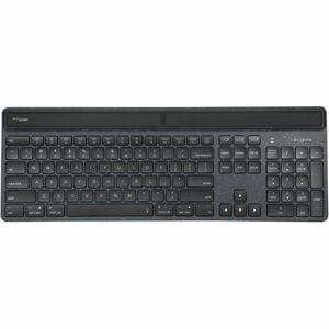 Targus EcoSmart AKB868FR Keyboard - Wireless Connectivity - French - AZERTY Layout - Black - Scissors Keyswitch - Bluetoot