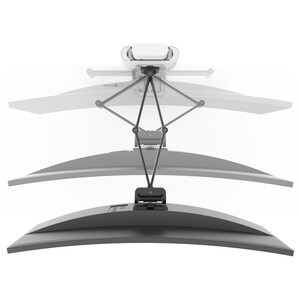 Ergotron TRACE Clamp Mount for Monitor - White - 96.5 cm (38") Screen Support - 9.75 kg Load Capacity - 75 x 75, 100 x 100