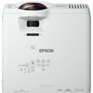Epson EB-L210SW Short Throw 3LCD Projector - 16:10 - Wall Mountable, Ceiling Mountable, Portable, Tabletop - White - Front