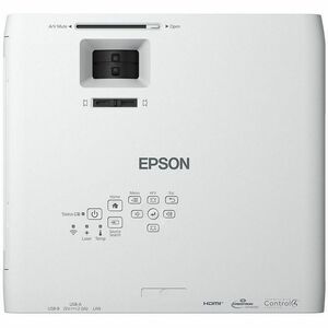 Epson EB-L210W 3LCD Projector - 16:10 - Ceiling Mountable, Desktop - White - Front, Ceiling - 20000 Hour Normal Mode - 300
