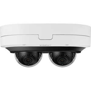 Cámara de red Wisenet PNM-7082RVD 2Megapíxel Exterior Full HD - Color - Cúpula - Blanco - 25m Infrarrojos Visión Nocturna 