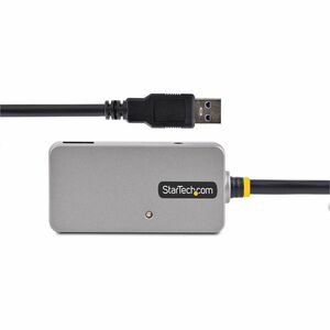 StarTech.com USB Hub - USB 3.2 (Gen 1) Type A - Silver Black - 4 Total USB Port(s)