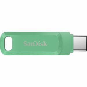 SanDisk Ultra Dual Drive Go 256 GB USB 3.1 (Gen 1) Type C, USB 3.1 (Gen 1) Type A Flash Drive - Green - 150 MB/s Read Spee