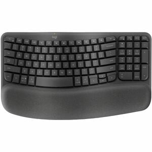 Logitech Wave Keys 键盘 - 无线 连接 - USB 接口 - 英文 - 灰 - 蓝牙 - 10 m - 铬操作系统, Windows 10, Windows 11, Mac OS X 11.0 Big Sur, Linux,