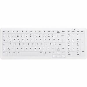 Active Key Keyboard - Cable Connectivity - USB 1.1 Interface - Italian - QWERTY Layout - White - Membrane/Scissor Keyswitch