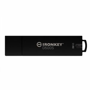 IronKey D500S 32 GB USB 3.2 (Gen 1) Type A Rugged Flash Drive - XTS-AES, 256-bit AES - TAA Compliant - 260 MB/s Read Speed
