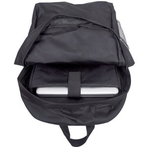 Manhattan Knappack Backpack 15.6", Black, LOW COST, Lightweight, Internal Laptop Sleeve, Accessories Pocket, Padded Adjust