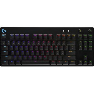Logitech PRO Gaming Keyboard - Cable Connectivity - USB Interface - English (UK) - QWERTY Layout - Black - Mechanical Keys