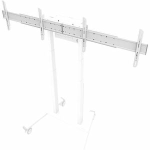 Neomounts Mounting Adapter for LCD Display - White - Height Adjustable - 2 Display(s) Supported - 106.7 cm to 165.1 cm (65