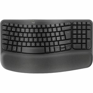 Logitech Wave Keys Keyboard - Wireless Connectivity - USB Interface - Danish, Norwegian, Swedish, Finnish - QWERTY Layout 