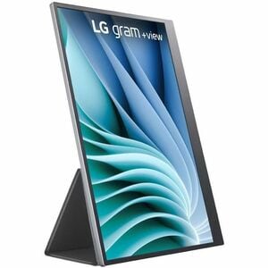 LG gram +view 16MR70 16" Class WQXGA LCD Monitor - 16:10 - Silver, Black - 16" Viewable - In-plane Switching (IPS) Technol