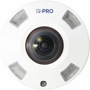 i-PRO WV-S4576LA 12 Megapixel Outdoor Network Camera - Colour - Fisheye - White - 14 m Infrared Night Vision - H.265, H.26