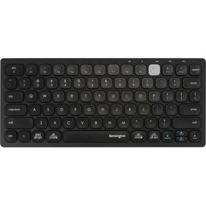 Kensington Keyboard - Wireless Connectivity - Black - Scissors Keyswitch - Bluetooth/RF - 2.40 GHz - Multimedia Hot Key(s)