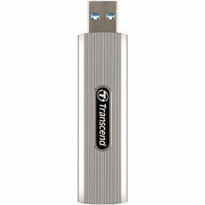 Transcend Tragbar Solid State-Laufwerk - Extern - 512 GB - Mattes Grau - Desktop-PC, Notebook, Smart TV, Mac mini, Spielko