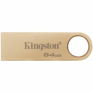 Kingston DataTraveler SE9 G3 64 GB USB 3.1 (Gen 1) Type A Flash Drive - Gold - 220 MB/s Read Speed - 100 MB/s Write Speed 