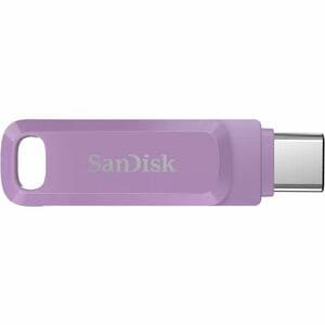 SanDisk Ultra Dual Drive Go SDDDC3-128G-I35L 128 GB USB 3.2 (Gen 1) Type A, USB 3.2 (Gen 1) Type C Flash Drive - Lavender 