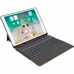 DEQSTER Slim Robust Tastatur/Cover für 25,9 cm (10,2 Zoll) Apple iPad (7. Generation), iPad (8. Generation), iPad (9. Gene