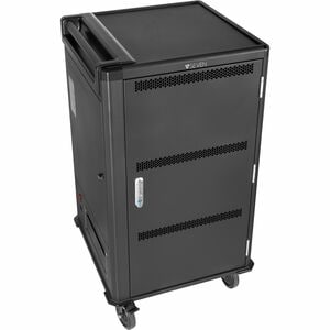 V7 CHGCT30-2E Charging Cart - Push Handle Handle - 4 Casters - 127 mm Caster Size - Cold-rolled Steel (CRS), Steel - 599.9