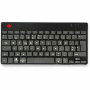 R-Go Compact Break Keyboard - Compact - Wireless Connectivity - USB Type C Interface - Portuguese - QWERTY Layout - Black 