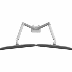 Neomounts NEXT Slim Mounting Arm for Display Screen, Flat Panel Display, Curved Screen Display, Monitor - Silver - Height 