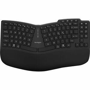 Kensington Pro Fit Ergo KB675 EQ TKL Keyboard - Wireless Connectivity - USB Interface - English (UK) - QWERTY Layout - Blu