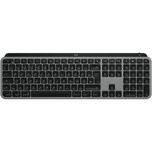 Logitech MX Keys S Keyboard - Wireless Connectivity - USB Interface - English (UK) - QWERTY Layout - Space Gray - Membrane