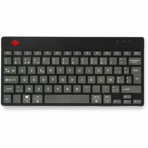 R-Go Compact Break Keyboard - Wireless Connectivity - USB Type C Interface - Belgian - AZERTY Layout - Black - Scissors Ke