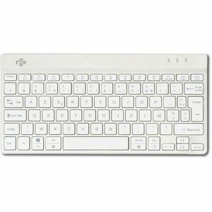 R-Go Compact Break Keyboard - Compact - Wireless Connectivity - USB Type C Interface - French - AZERTY Layout - White - Sc