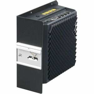 RACKMOUNT.IT Din Rail Mount for Router - Jet Black - Sheet Metal