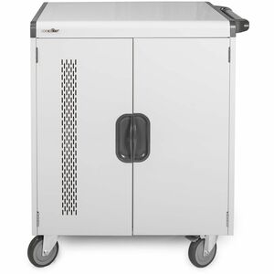 Rocstor Volt Charging Cart - 3 Shelf - Push Handle Handle - 4 Casters - 5" Caster Size - Steel - 30" Width x 25.10" Depth 