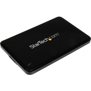 StarTech.com Drive Enclosure - USB 3.0 Host Interface - UASP Support External - Black - 1 x Total Bay - 1 x 2.5" Bay - Pla