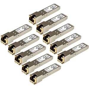 GIGABIT RJ45 COPPER SFP TRANSCEIVER MODULE - CISCO GLC-T COMPATIBLE - 10 PACK