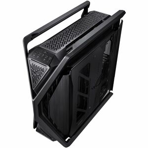 ROG Hyperion GR701 BTF Edition E-ATX computer case motherboard hidden connectors design support 420 mm dual radiator suppo