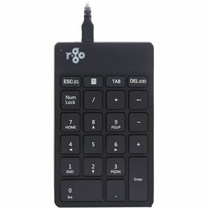 Tastiera numerica R-Go Numpad Break, tastiera numerica ergonomica con software di pausa, cablata, nera