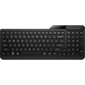 HP 475 Keyboard - Wireless Connectivity - USB Type A Interface - Plunger Keyswitch - Bluetooth/RF - 10 m - 2.40 GHz - Micr