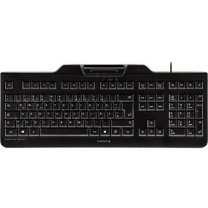 CHERRY KC 1000 SC Teclado - Cabo Conectividade - USB Interface - Inglês (Reino Unido) - QWERTY Layout - Preto - Mecânica I