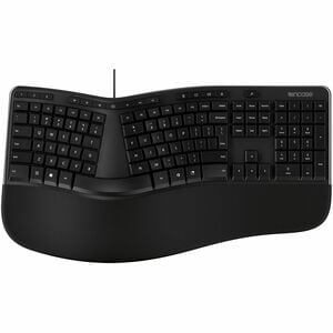 Incase Designed by Microsoft Ergonomic Keyboard - Cable Connectivity - USB Interface - Search, Media Control, Microsoft 36