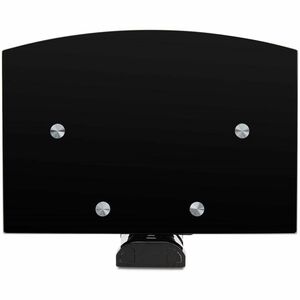 StarTech.com Dual Floating Wall-Mounted AV Shelves, Adjustable Height Shelf For Under TV A/V Equipment, Black Tempered Gla