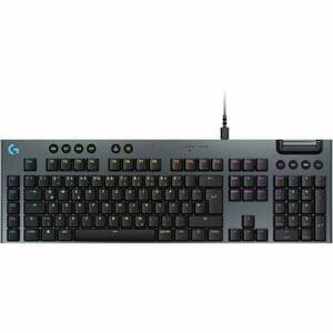 Logitech G915 X Gaming Keyboard - Cable Connectivity - USB Interface - RGB LED - German - QWERTZ Layout - Black - GL Tacti