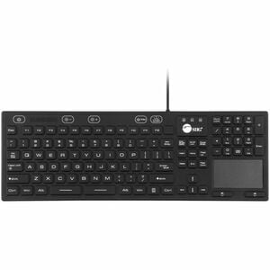 SIIG Industrial/Medical Washable & Dustproof Keyboard w/ Touchpad - Industrial/Medical Grade Washable & Dustproof Keyboard