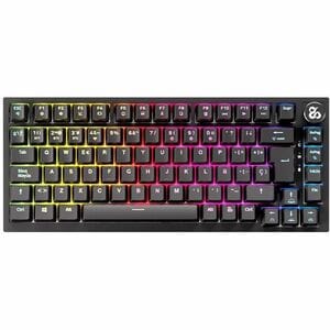 NEWSKILL Pyros Pro Gaming Keyboard - Wired/Wireless Connectivity - USB Type C Interface - RGB LED - Black - Outemu Red Key