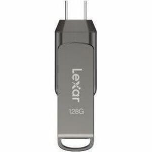Lexar JumpDrive 128 GB USB 3.2 (Gen 1) Type C Flash Drive - 256-bit AES - 130 MB/s Read Speed - 5 Year Warranty