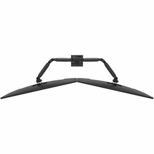 Bras support d'écran Neomounts NERO pour Moniteur - Noir - Réglable en hauteur - 2 Écran(s) supportés - 25,4 cm à 81,3 cm 