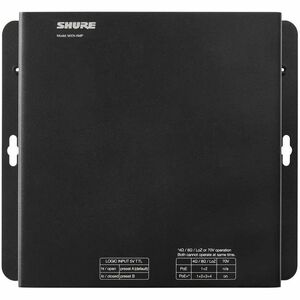 Shure PoE+ Powered Multichannel Amplifier - Microphone, Amplifier - Audio Line In - Network (RJ-45) - Rack Mount, Wall Mou
