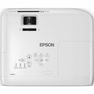 Epson PowerLite E24 3LCD Projector - 16:10 - Ceiling Mountable - White - 1024 x 768 - Front, Rear, Ceiling - 720p - 6000 H
