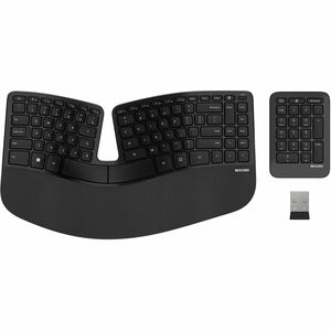 Incase Designed by Microsoft Sculpt Ergonomic Keyboard - Wireless Connectivity - USB Interface - English (Europe) - Black 