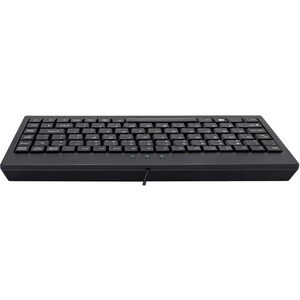 Adesso EasyTouch AKB-110B Keyboard - Compact - Cable Connectivity - USB Interface - English, French - Black - Membrane Key