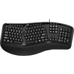 Adesso TruForm AKB-150UB Keyboard - Full-size - Cable Connectivity - USB Interface - English (US) - Membrane Keyswitch - 1